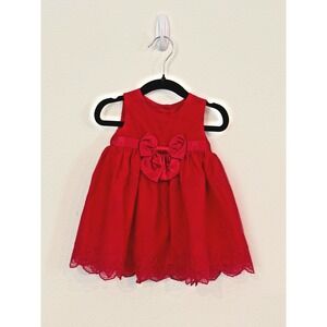 Purple Rose Dress Baby Girl 6-9M Red Embroidered Lace Holiday Christmas Party